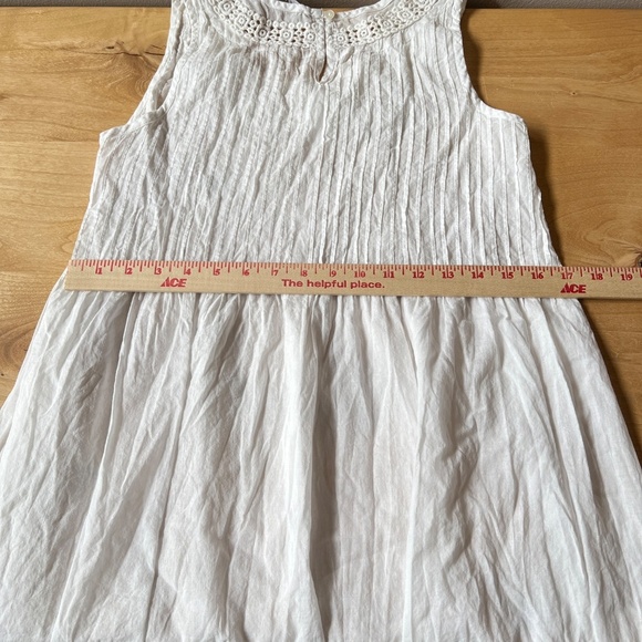 ROSE AND ROSE DRESS XS CROCHET LACE SLEEVELESS COQUETTE PRAIRIE COTTAGECORE - Picture 9 of 13